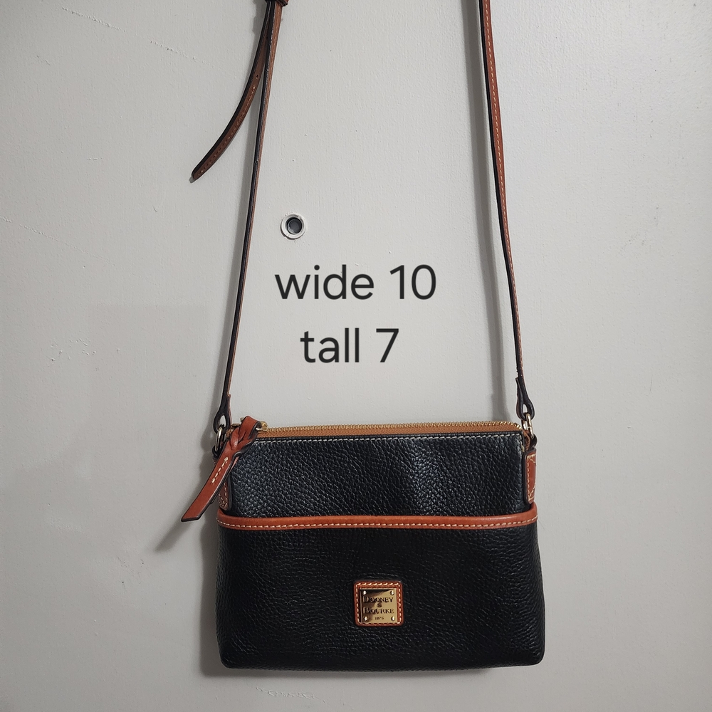 Dooney & Bourke Black and Tan Crossbody Bag